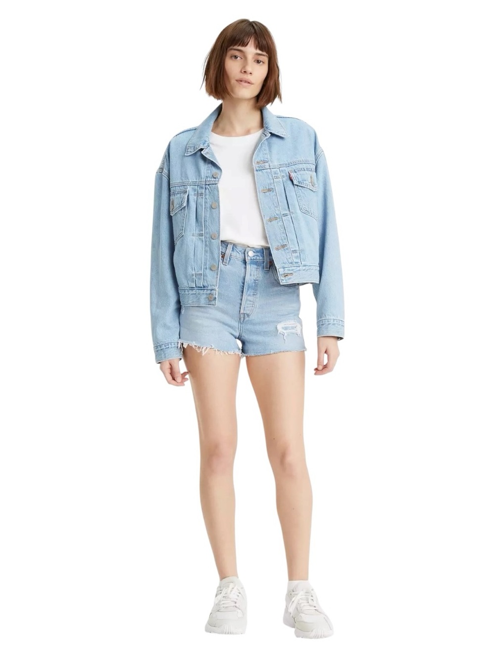 Levi's distressed highest hi rise RIBCAGE WOMEN'S JEAN SHORTS NWT size 29